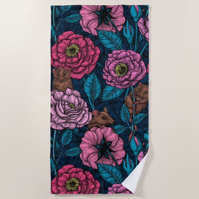 Serviette De Plage La fête des souris (Devant)