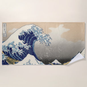 Serviette De Plage La Grande Vague de Kanagawa Hokusai