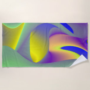 Serviette De Plage La magie de l'été, 3D Art Abstrait