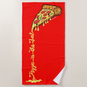 Serviette De Plage La pizza est le meilleur