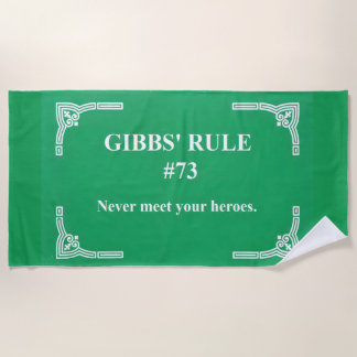 Serviette De Plage la règle 73 de Gibbs