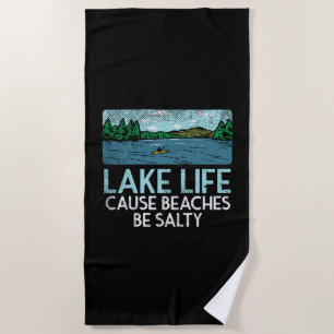 Serviette De Plage La vie du lac plages salées