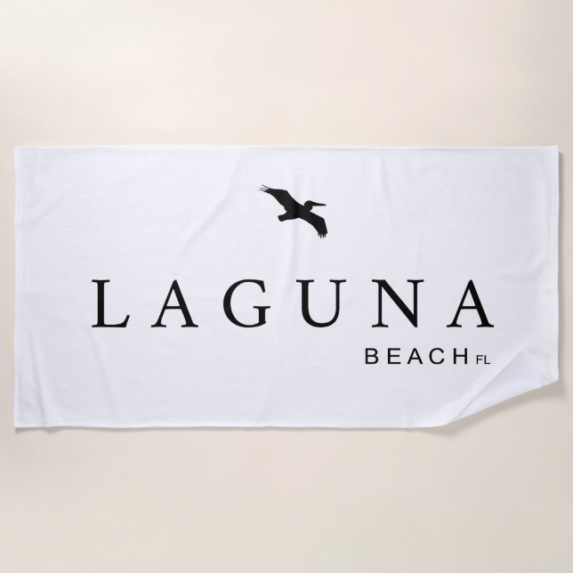 Serviette De Plage Laguna Beach, Florida Beach Towel (Devant)