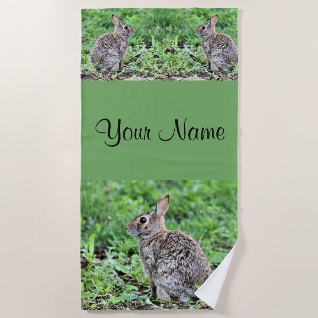 Serviette De Plage Lapin (Devant)