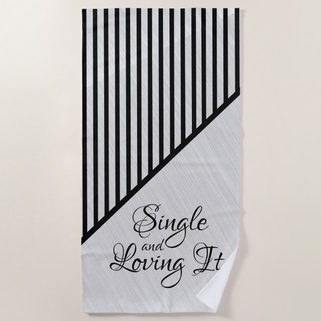 Serviette De Plage L'art moderne unique et amoureux (Devant)