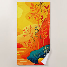 Serviette De Plage L'art paysager d'automne