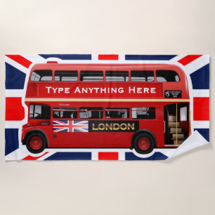 Serviette De Plage L'autobus rouge de Londres