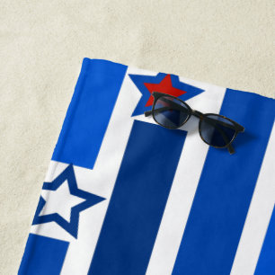 Serviette De Plage Le 4 juillet Etoiles et rayures