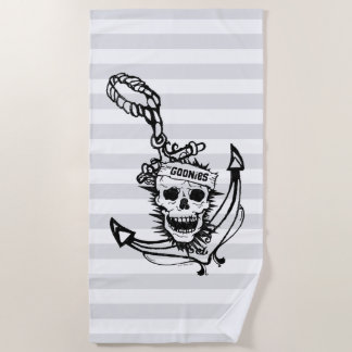 Serviette De Plage Le crâne et l'Ancre des Goonies