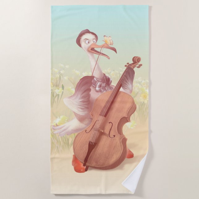 Serviette De Plage Le grand artiste du printemps (Devant)