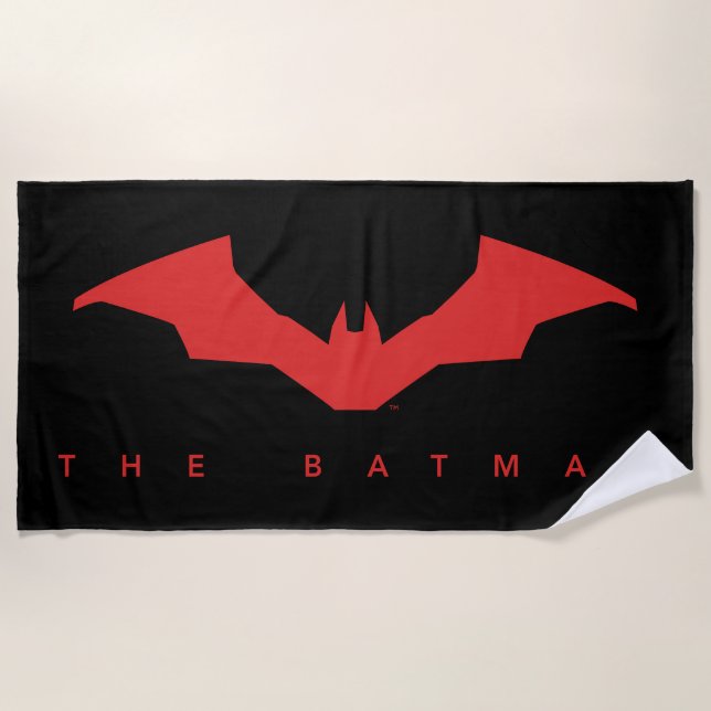 Serviette De Plage Le logo Batman Bat (Devant)