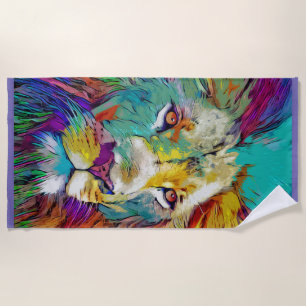 Serviette De Plage Le Rainbow lion Beach Towne