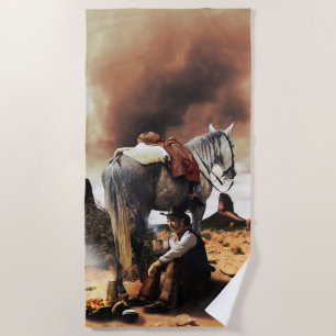 Serviette De Plage Le Repos de Cowboy