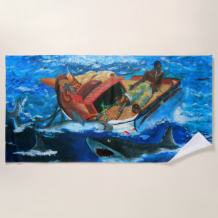 Serviette De Plage Le ruisseau du golfe de Winslow Homer revisité
