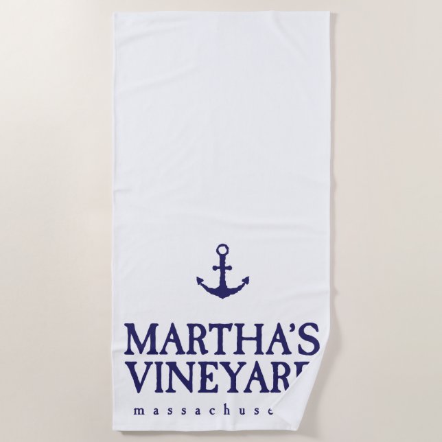 Serviette De Plage Le vignoble de Martha (Devant)