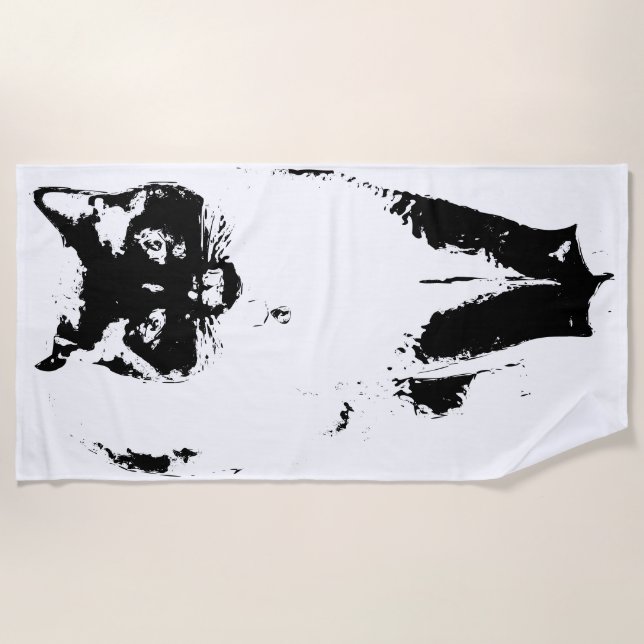 Serviette De Plage Le vrai sauveteur (Devant)