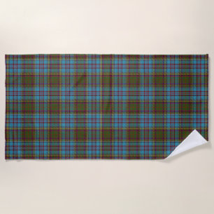 Serviette De Plage L'écossais accentue le tartan d'Anderson de clan