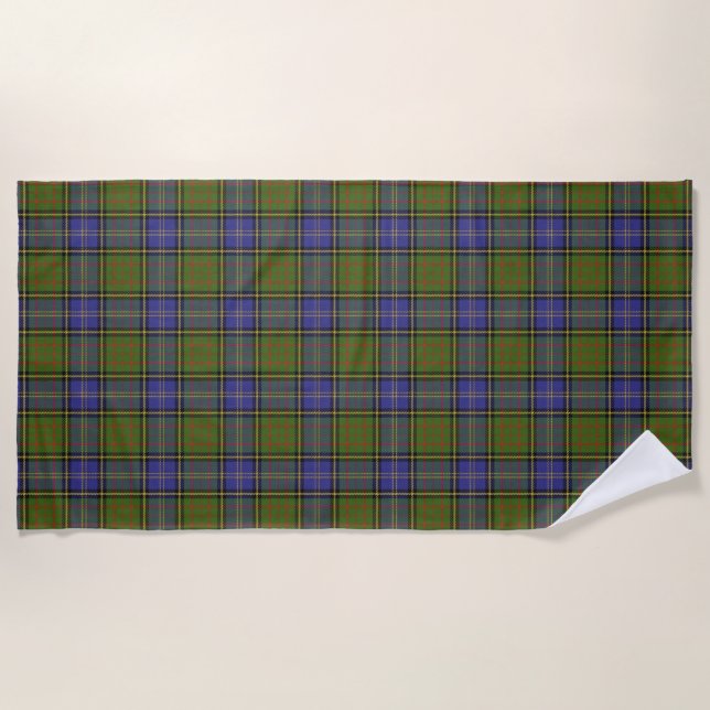 Serviette De Plage L'écossais accentue le tartan de chasse de (Devant)