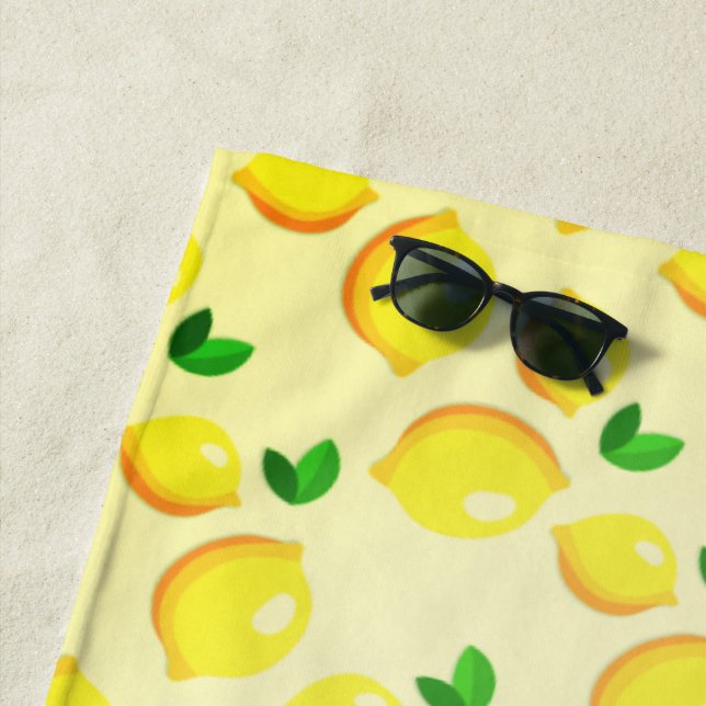 Serviette de plage Lemons (En situation)