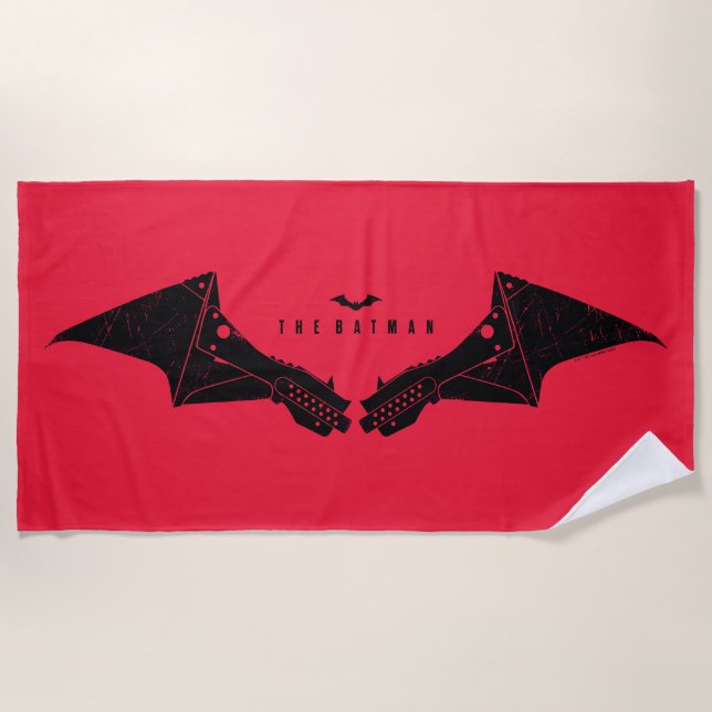 Serviette De Plage Les ailes de chaume mécanique Batman (Devant)
