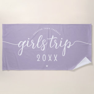 Serviette De Plage Les Filles Voyage Moins Cher Que La Thérapie Vacan