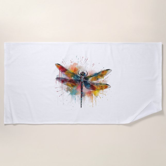 Serviette De Plage libellule (Devant)