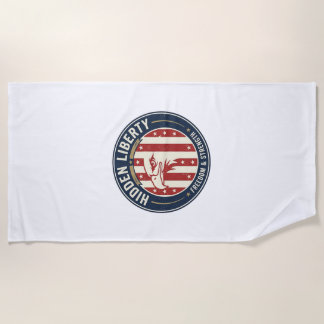 Serviette De Plage Liberté Cachée Patriotique Illusion Optique Patrio