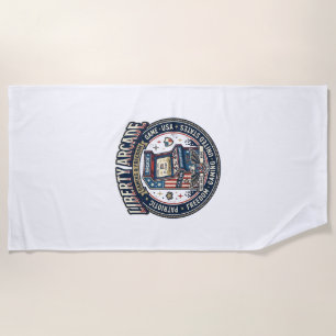 Serviette De Plage Liberty Arcade Patriotique Arcade Gamer Patriotiqu