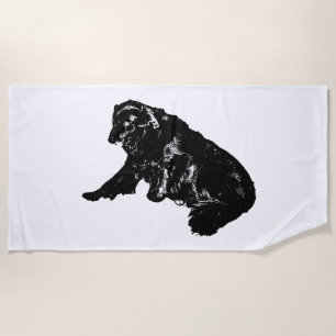 Serviette De Plage Lignes minimes, Chaise-Linge Saison Neige