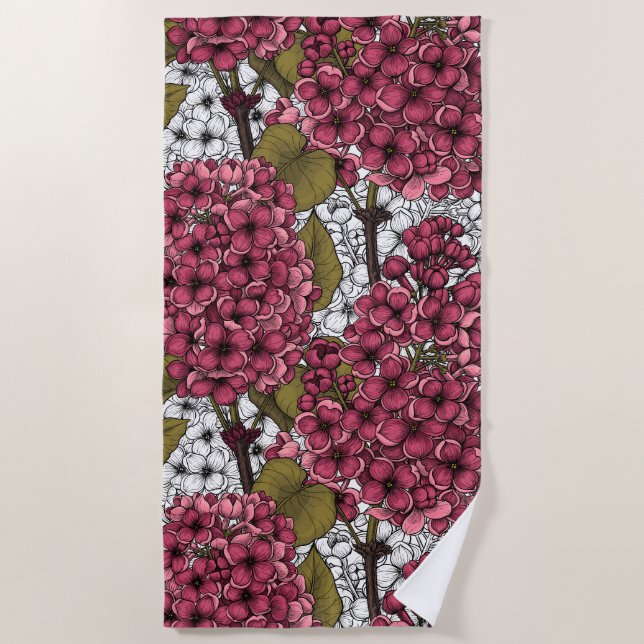 Serviette De Plage Lilac (Devant)