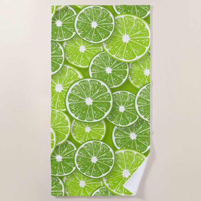 Serviette De Plage Lime pop (Devant)