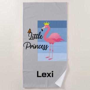Serviette De Plage Little Princess Flamant rose rose - Beach Towe