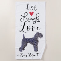 Live Laugh Love a Kerry Blue Terrier