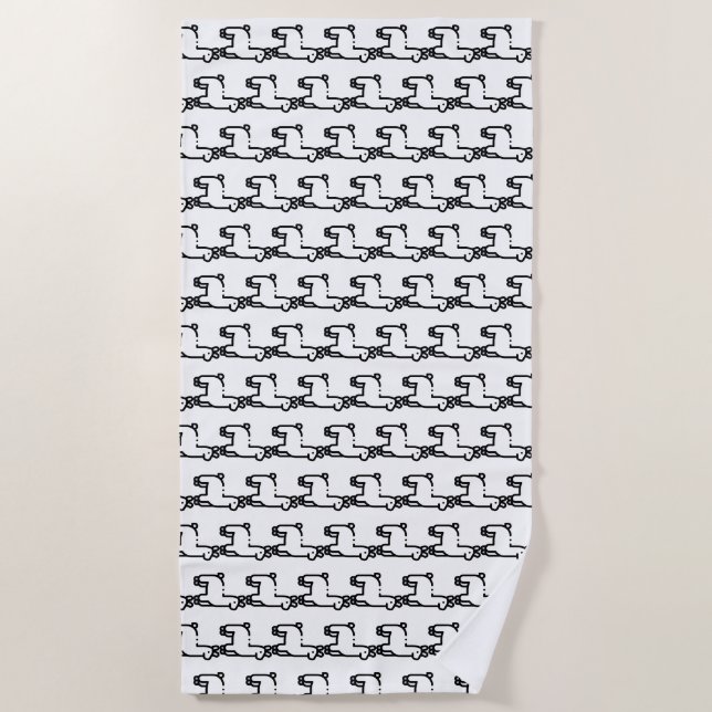 Serviette De Plage Llama (Devant)