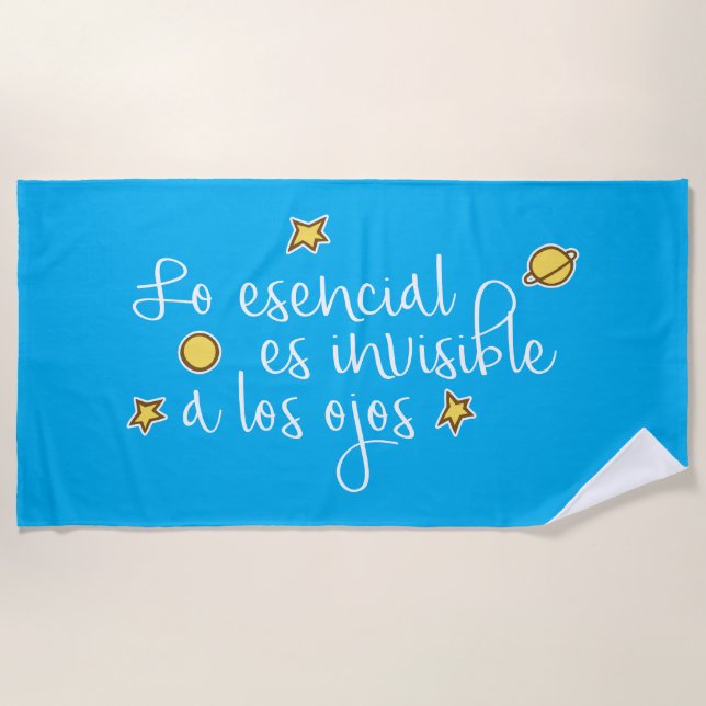 Serviette De Plage Lo esencial es invisible a los ojos (Devant)