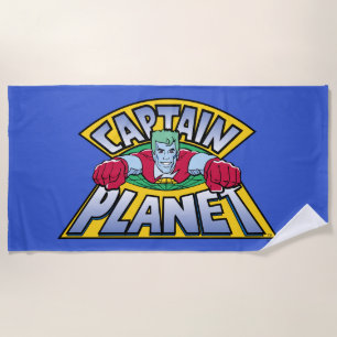 Serviette De Plage Logo de Captain Planet