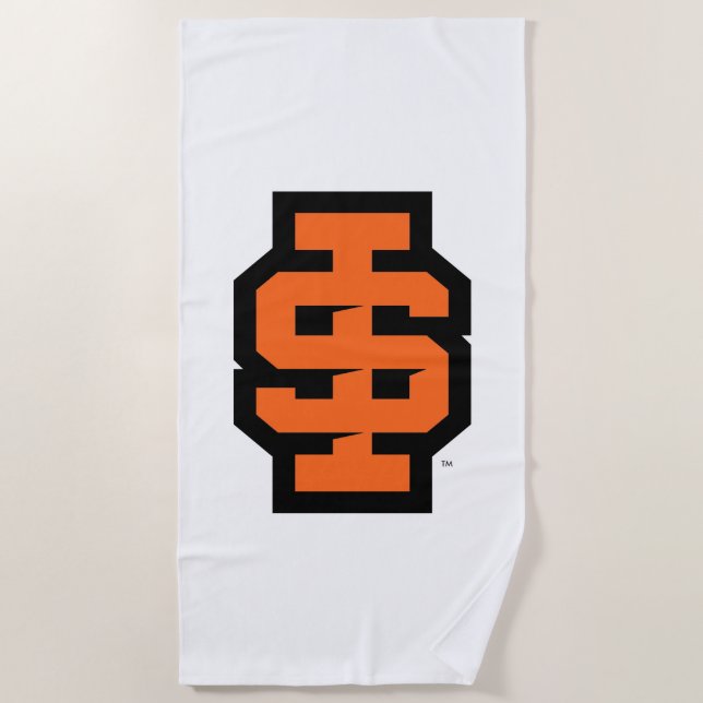Serviette De Plage Logo de l'Université d'État de l'Idaho (Devant)