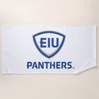 Serviette De Plage Logo Eastern Illinois Panthers Shield & Wordmark