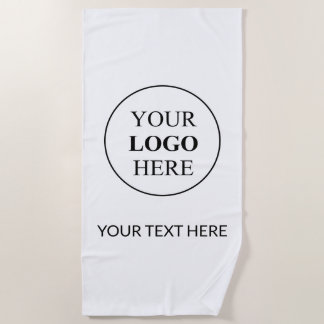 Serviette De Plage Logo promotionnel personnalisé - Pas de commande m