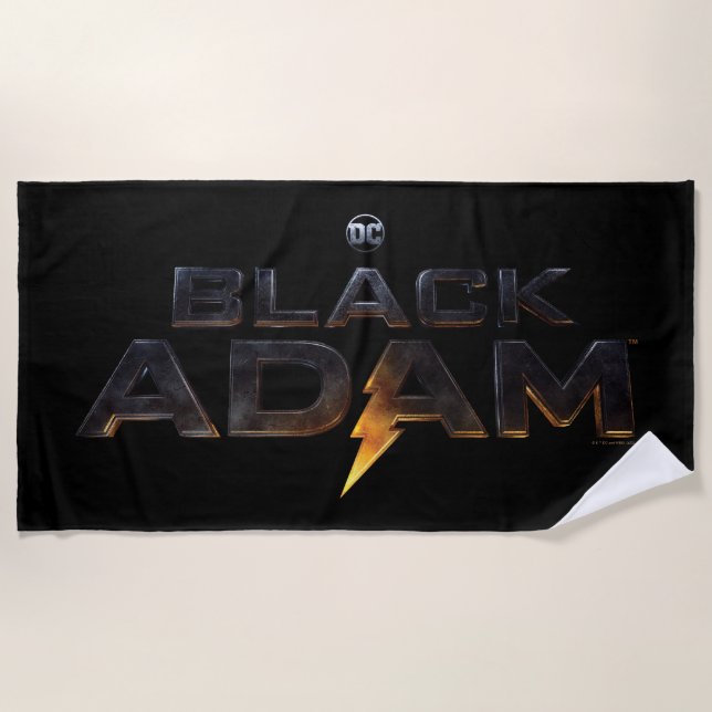 Serviette De Plage Logo théâtral Black Adam (Devant)