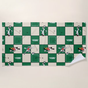 Serviette De Plage LOONEY TUNES™ motif de grille de football
