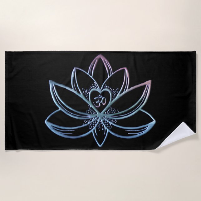 Serviette De Plage Lotus 1  (Devant)