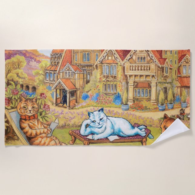 Serviette De Plage Louis Wain (Devant)