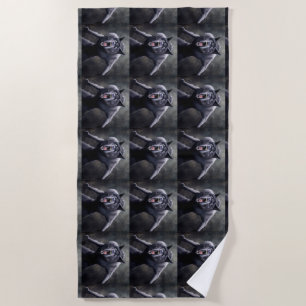 Serviette De Plage loup-garou effrayant