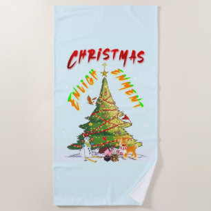 Serviette De Plage Lumière de Noël