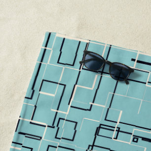 Serviette De Plage Lumière tamisée élégante Turquoise