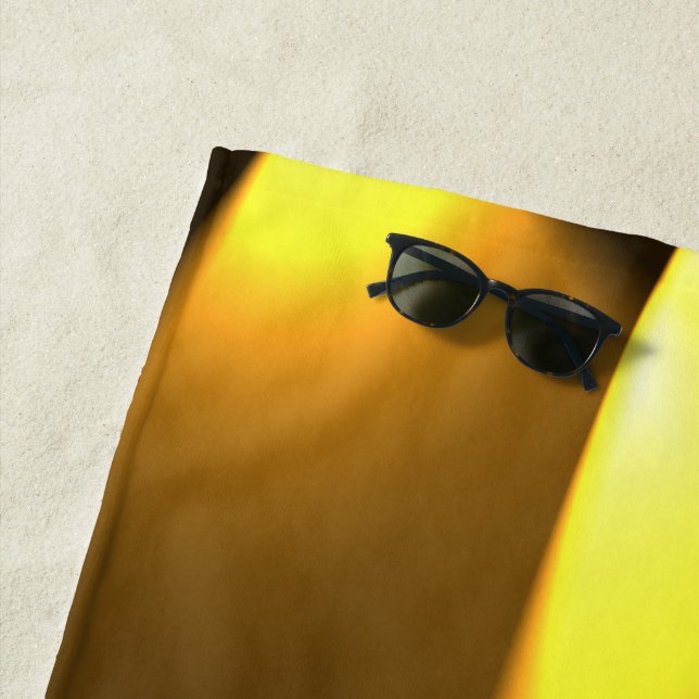 Serviette De Plage Lumières dorées (En situation)