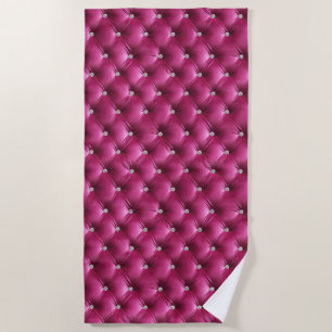 Serviette De Plage Luxe Glam Rose Faux Velvet