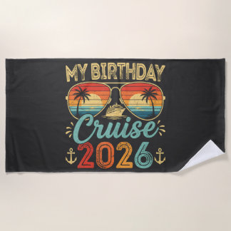 Serviette De Plage Ma Croisière 2026 Croisière de Fête Vacances