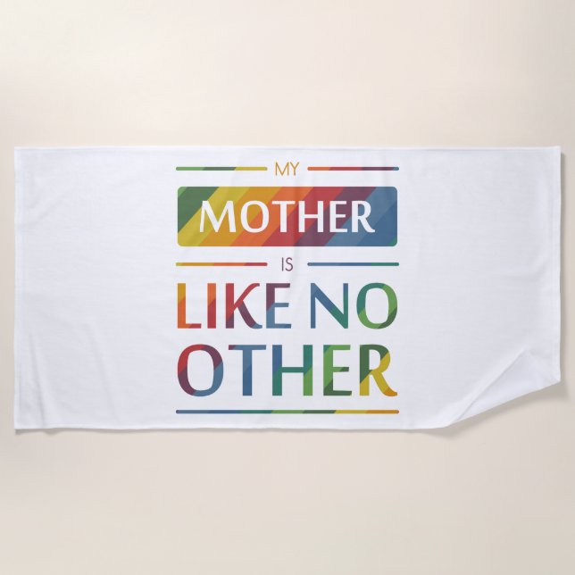 Serviette De Plage Ma mère n'est pas comme les autres (Devant)